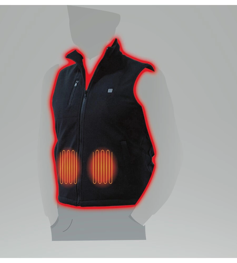 TERMO PILE, GILET RISCALDANTE CON POWERBANK 5000mAh, S-M